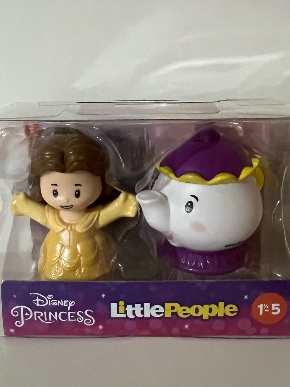 Belle and Mrs. Potts Toy Set - Yellow & White